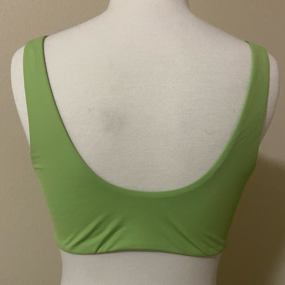 Dipping Daisy’s Medium lime green bikini top with seashell buttons. New - Picture 2 of 3